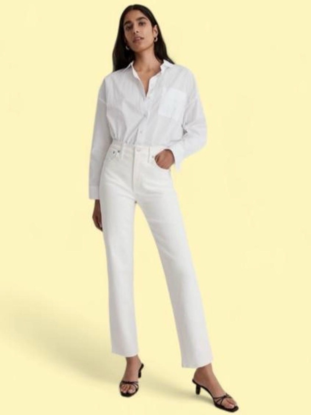 Madewell White Straight-Leg Women’s Jeans